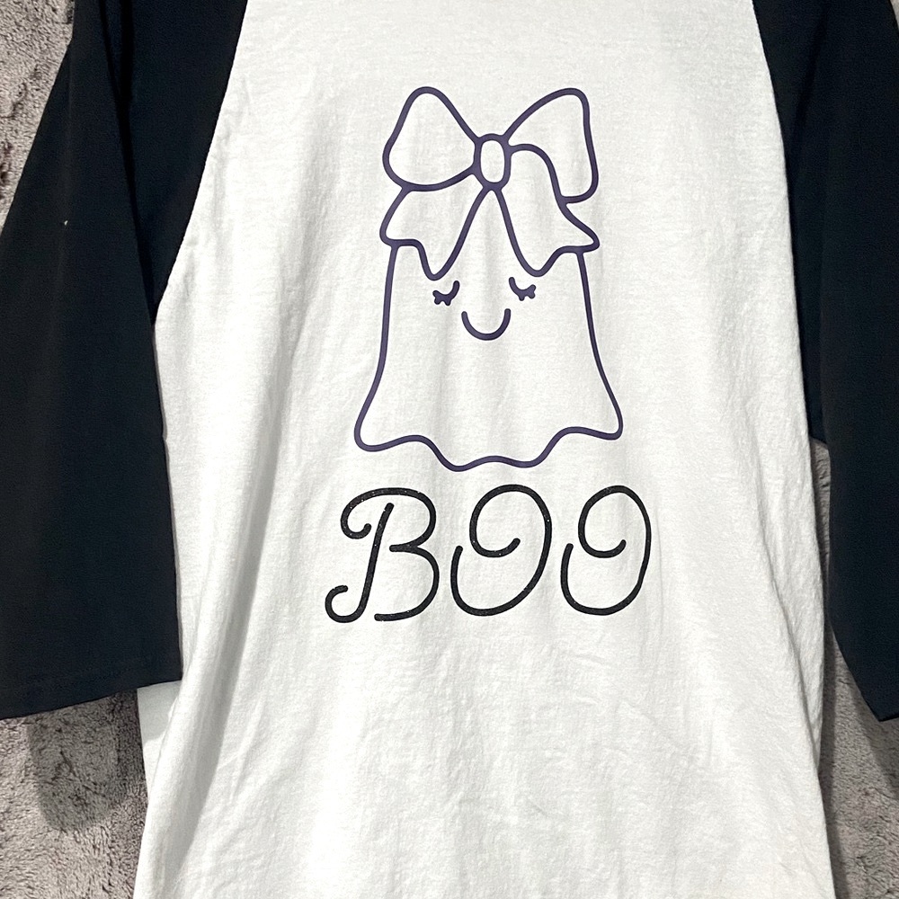 Boo & Hey Boo custom 3/4 fall Tees - Picture 4 of 8